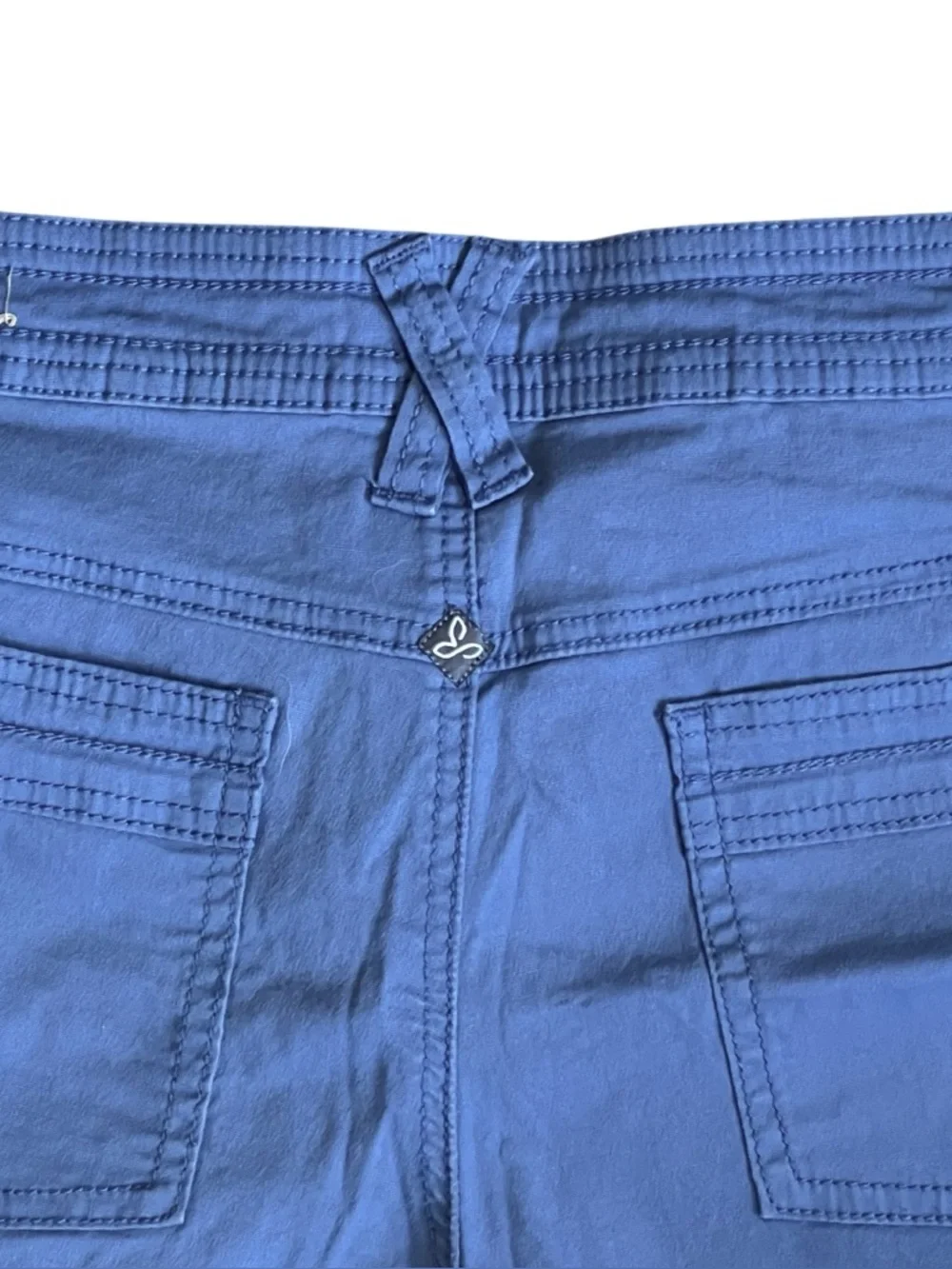 Prana Women’s Sz 6 Blue Halle Stretch Cotton Twill Cargo Shorts - Picture 6 of 12